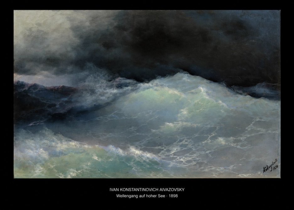 Ivan Konstantinovich Aivazovsky Wellengang Auf Hoher See No5 - Poster