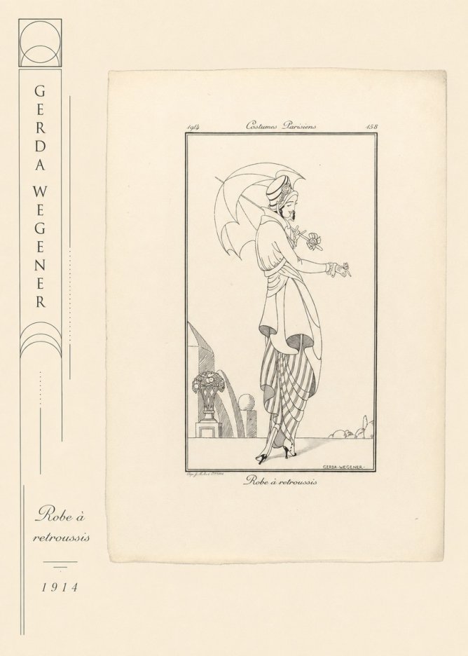 Gerda Wegener Robe À Retroussis No2 - Poster