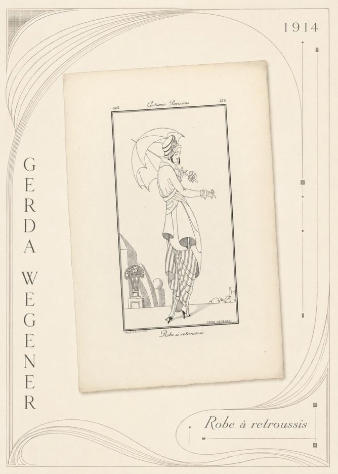 Gerda Wegener Robe À Retroussis No5 - Poster