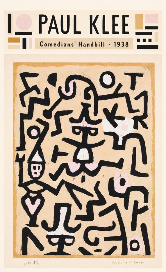 Paul Klee Comedians' Handbill No4 - Poster
