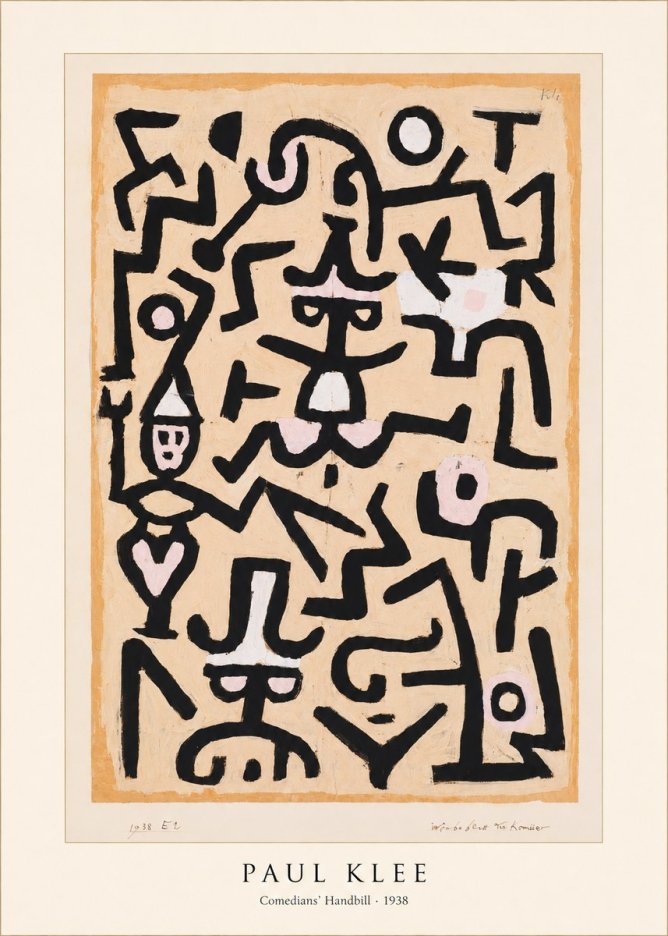 Paul Klee Comedians' Handbill No5 - Poster