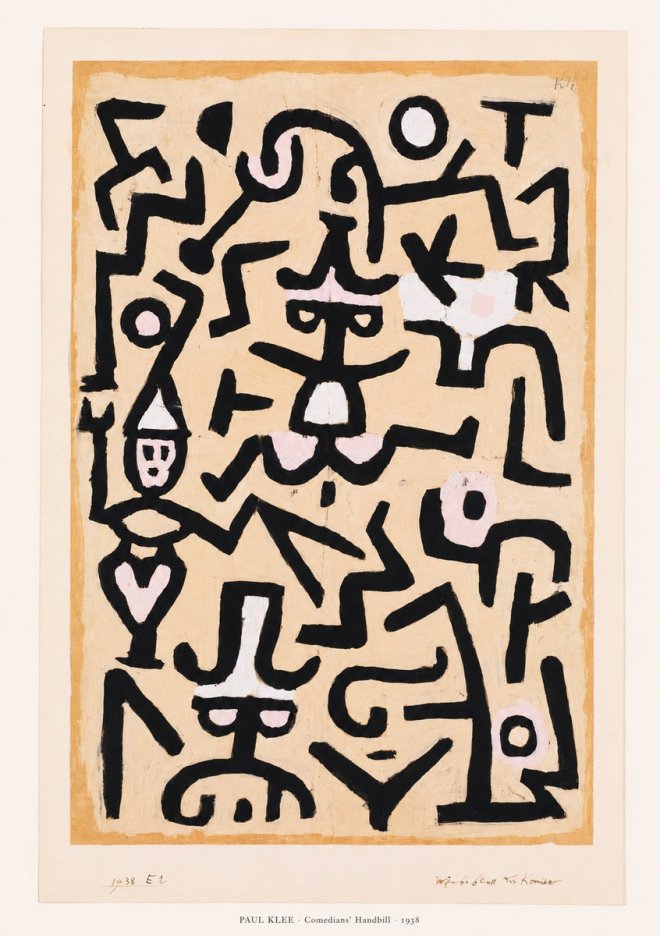 Paul Klee Comedians' Handbill No6 - Poster