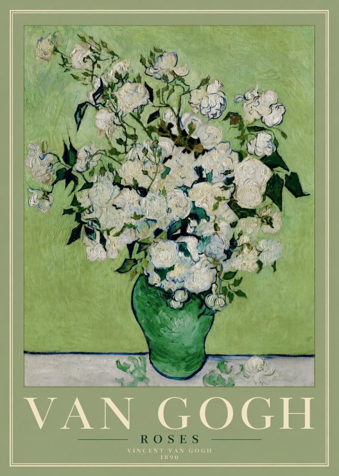 Van Gogh Roses I No4 - Poster