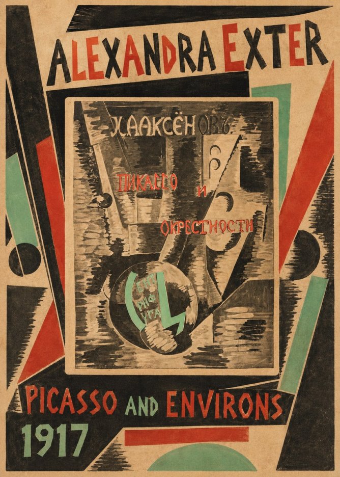Alexandra Exter Picasso and Environs No3 - Poster