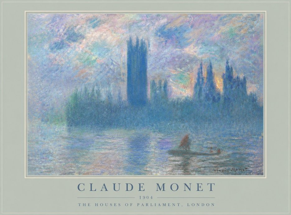 Monet The Houses of Parliament, London I No4 - Poster