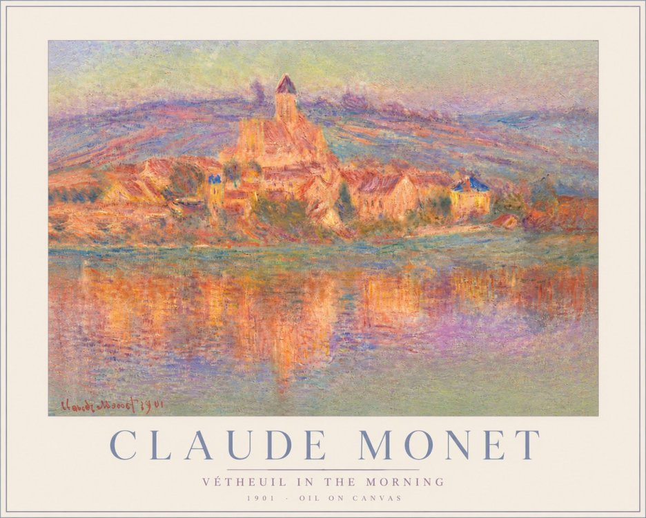 Monet Vétheuil in the Morning No5 - Poster