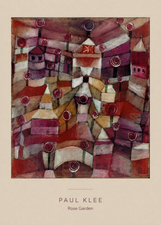 Paul Klee Rose Garden No6 - Poster