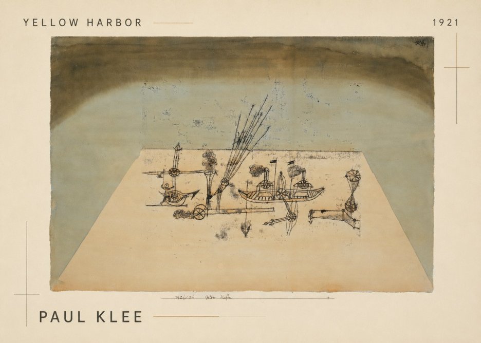 Paul Klee Yellow Harbor No1 - Poster