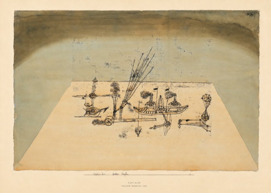 Paul Klee Yellow Harbor No6 - Poster