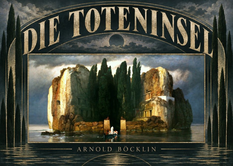 Arnold Böcklin Die Toteninsel II No6 - Poster