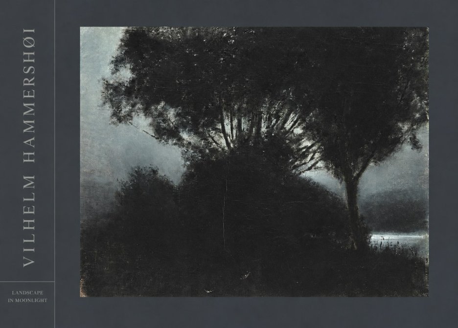 Vilhelm Hammershøi Landscape in Moonlight No4 - Poster