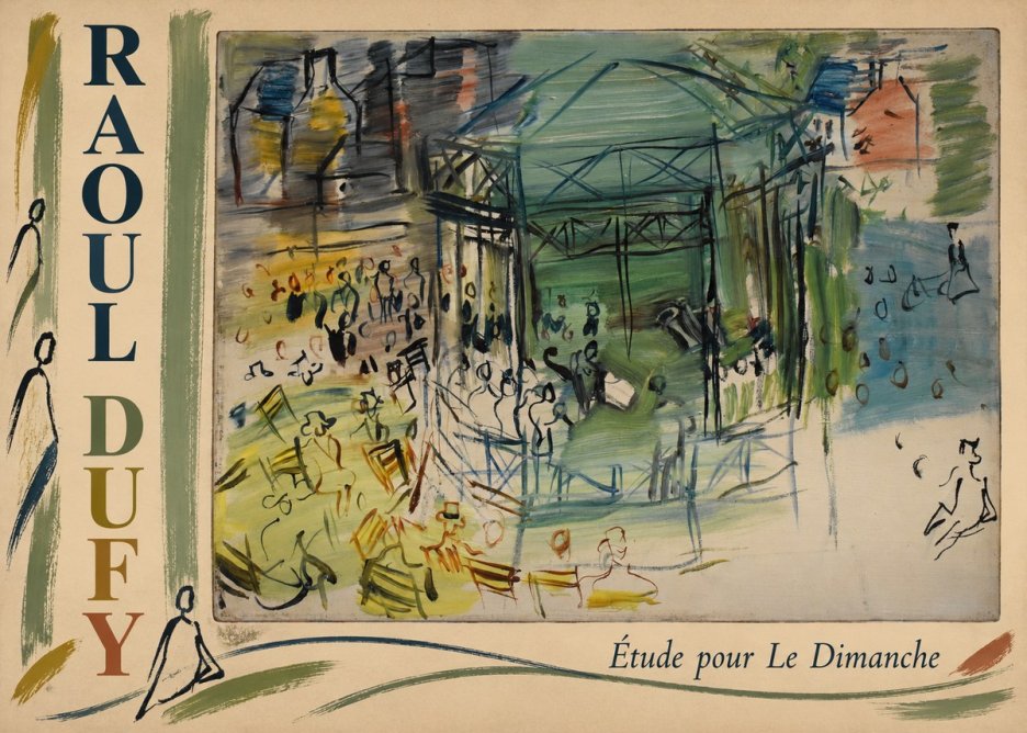 Raoul Dufy Étude Pour Le Dimanche No2 - Poster