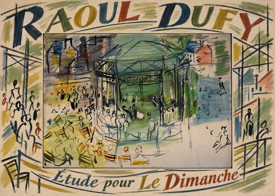 Raoul Dufy Étude Pour Le Dimanche No5 - Poster