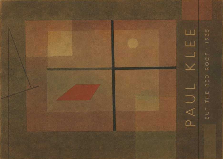 Paul Klee But the Red Roof No4 - Poster