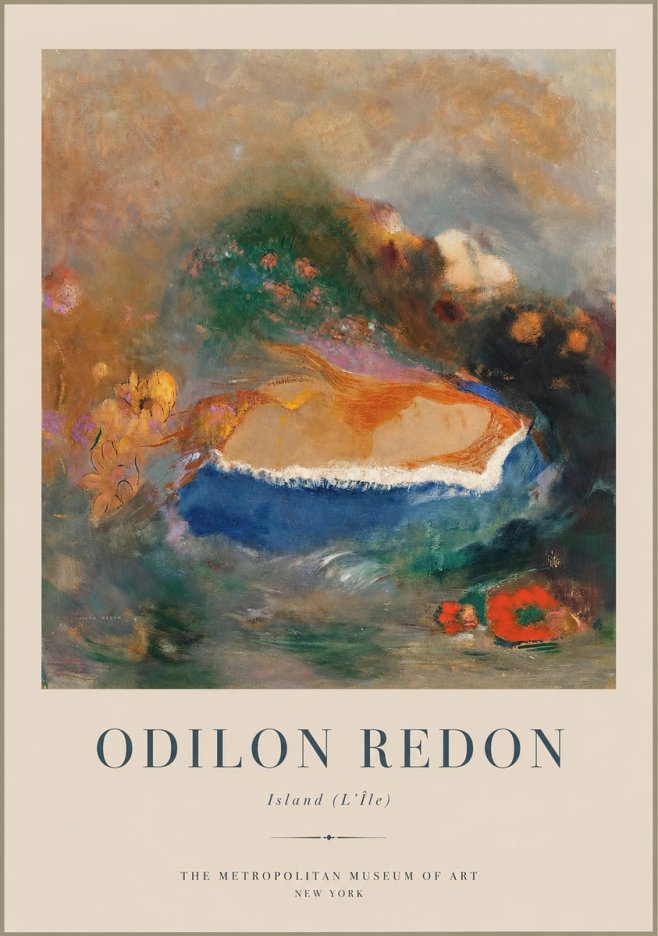 Odilon Redon Island (L'île) No1 - Poster