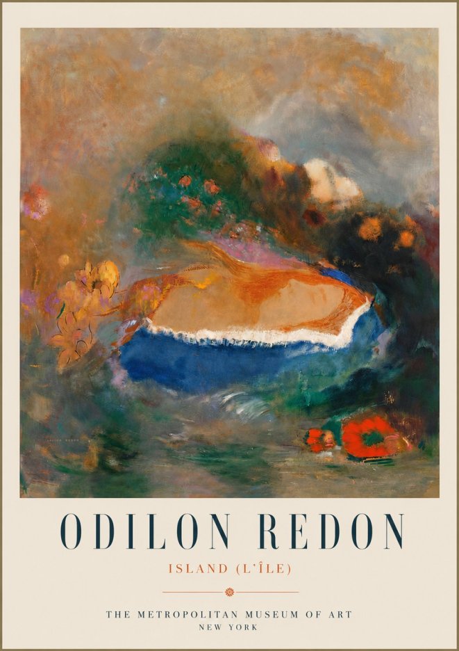 Odilon Redon Island (L'île) No5 - Poster