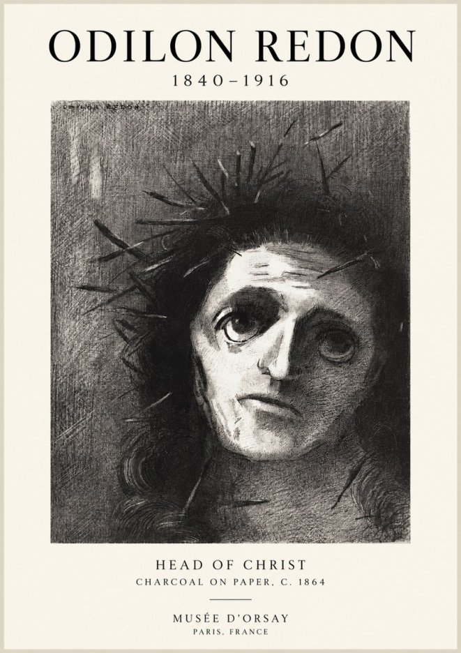 Odilon Redon Head of Christ I No1 - Poster