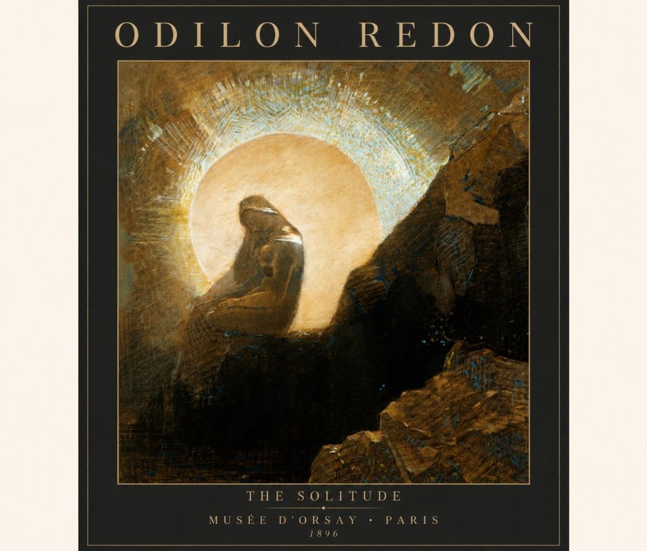 Odilon Redon The Solitude No3 - Poster