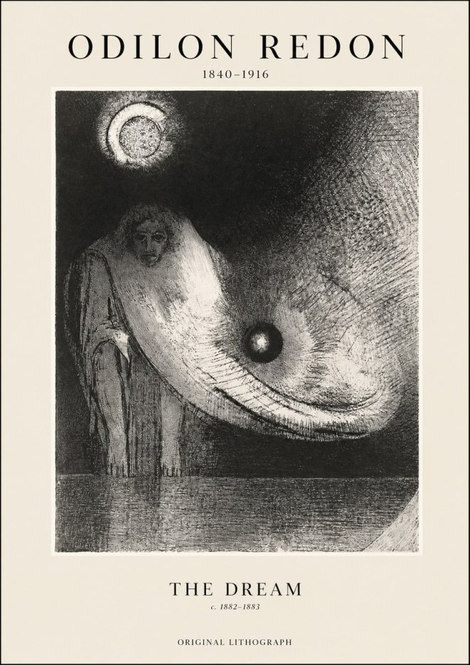 Odilon Redon The Dream No1 - Poster