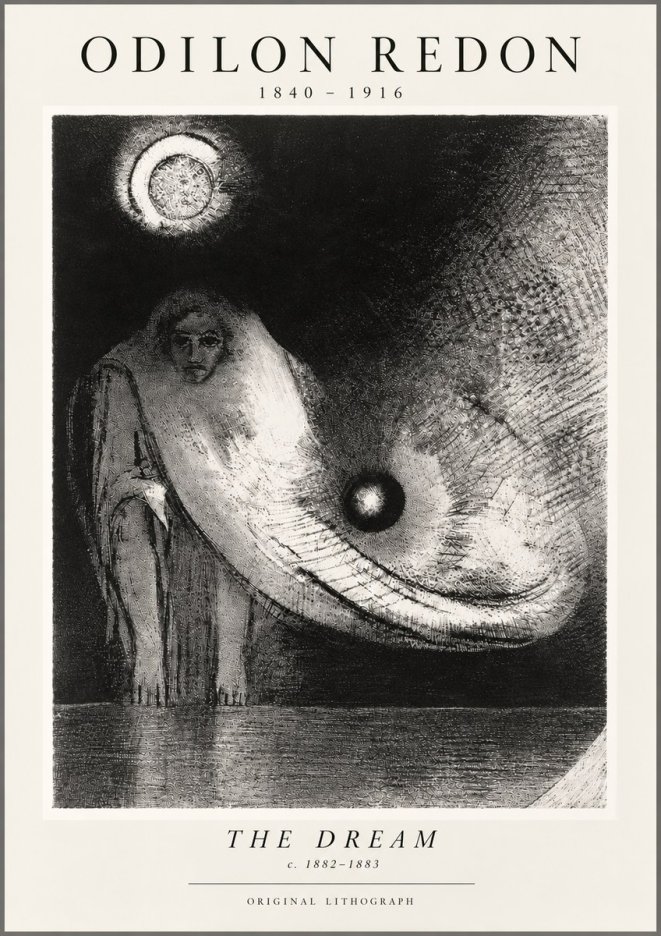 Odilon Redon The Dream No5 - Poster