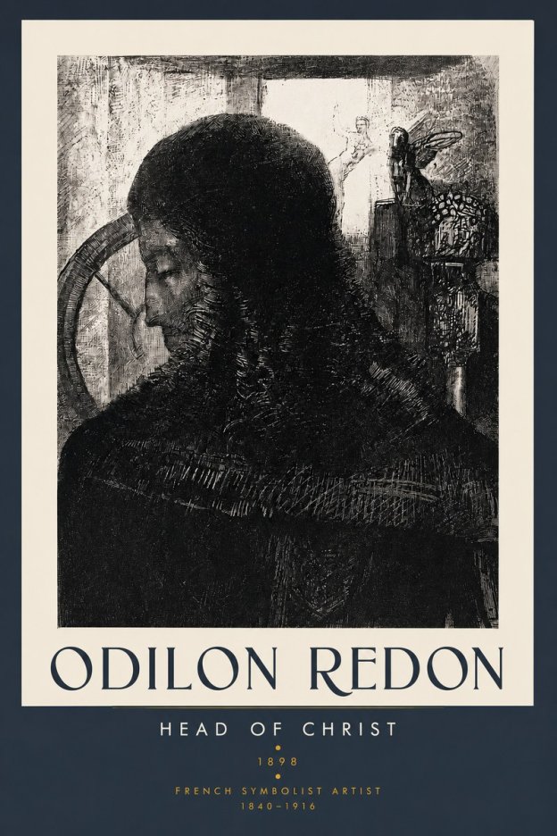 Odilon Redon Head of Christ II No3 - Poster