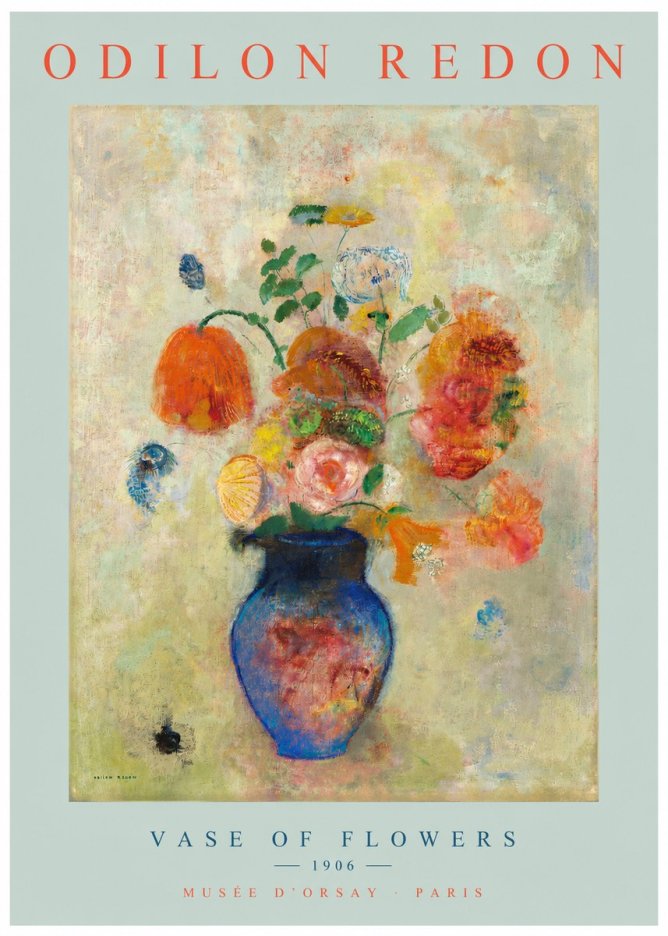 Odilon Redon Vase of Flowers No2 - Poster
