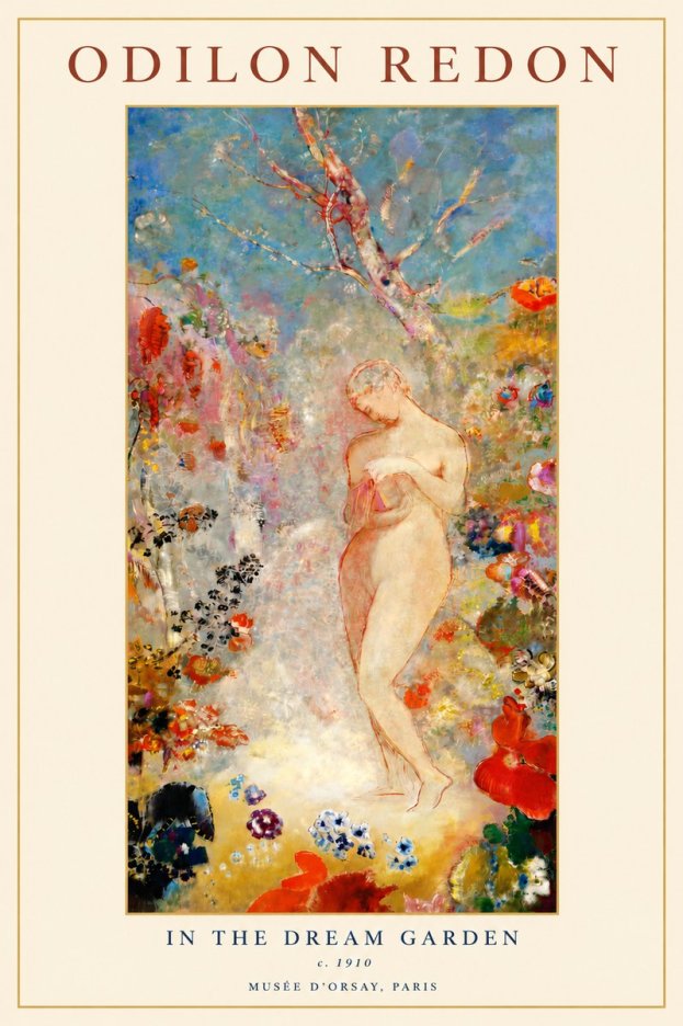 Odilon Redon In the Dream Garden No3 - Poster