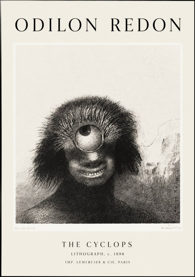 Odilon Redon The Cyclops II No1 - Poster