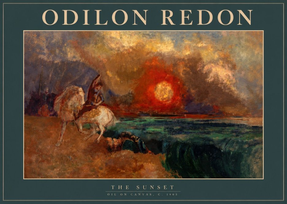 Odilon Redon The Sunset No2 - Poster