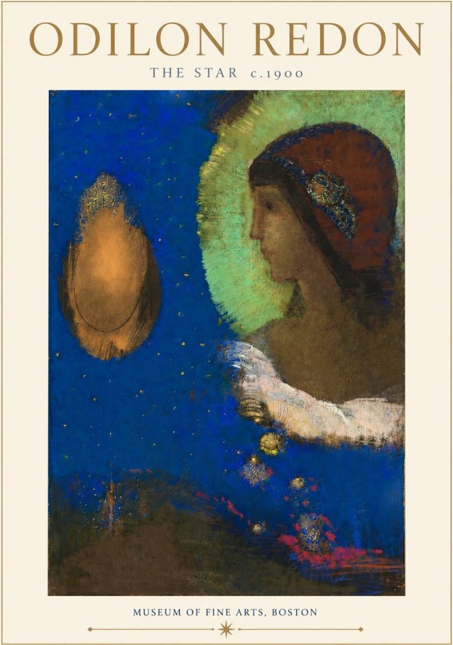 Odilon Redon The Star No4 - Poster