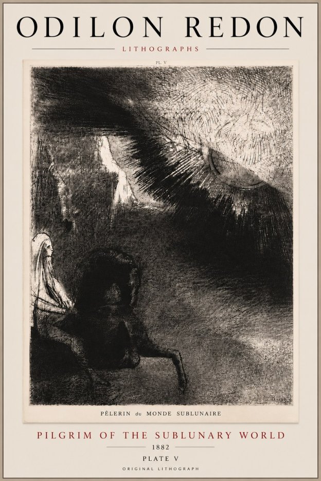 Odilon Redon Pèlerin Du Monde Sublunaire No5 - Poster