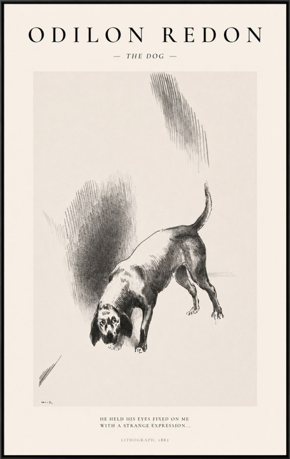 Odilon Redon The Dog No1 - Poster