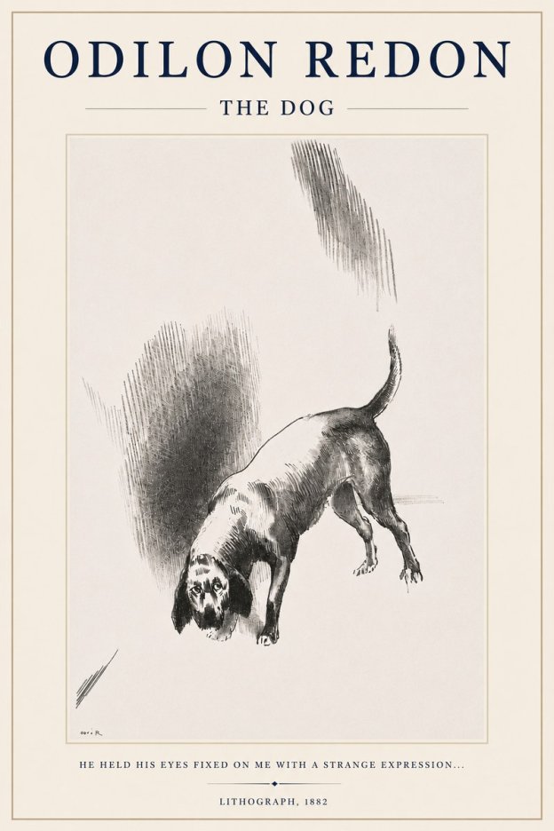 Odilon Redon The Dog No3 - Poster