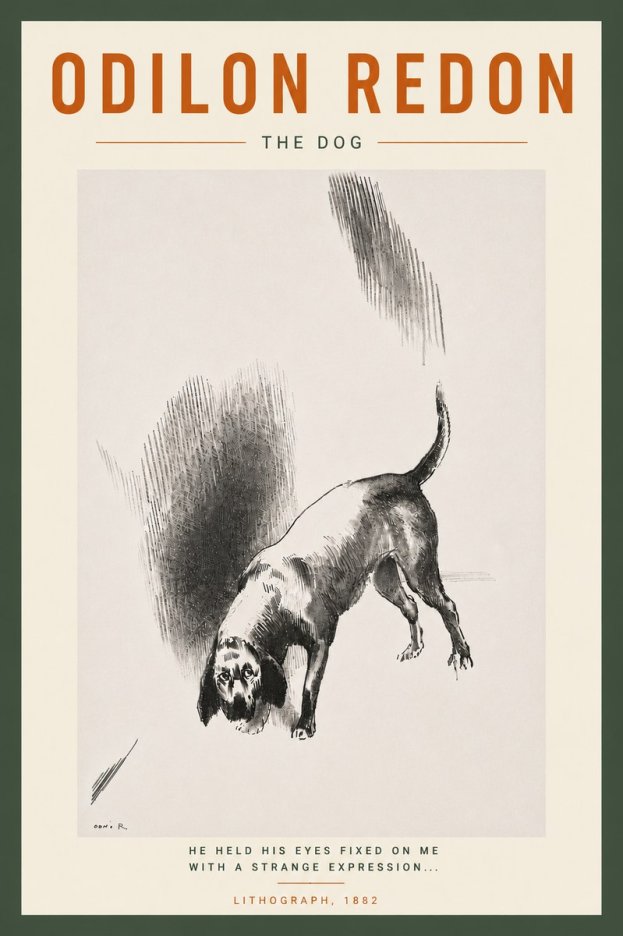 Odilon Redon The Dog No6 - Poster