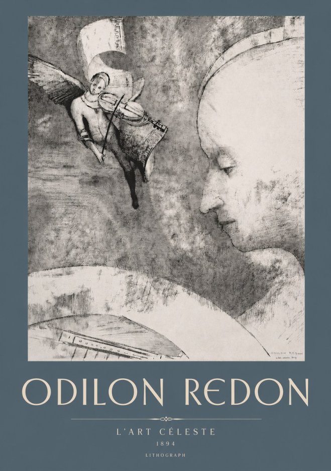 Odilon Redon L'art Céleste No2 - Poster