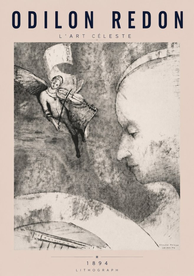 Odilon Redon L'art Céleste No4 - Poster