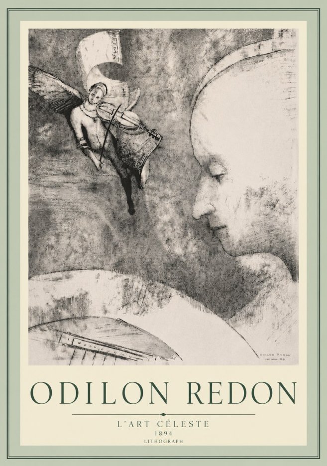 Odilon Redon L'art Céleste No5 - Poster