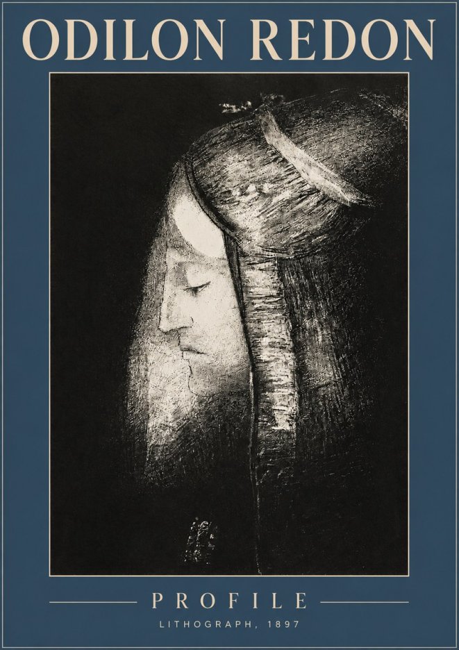 Odilon Redon Profile No2 - Poster