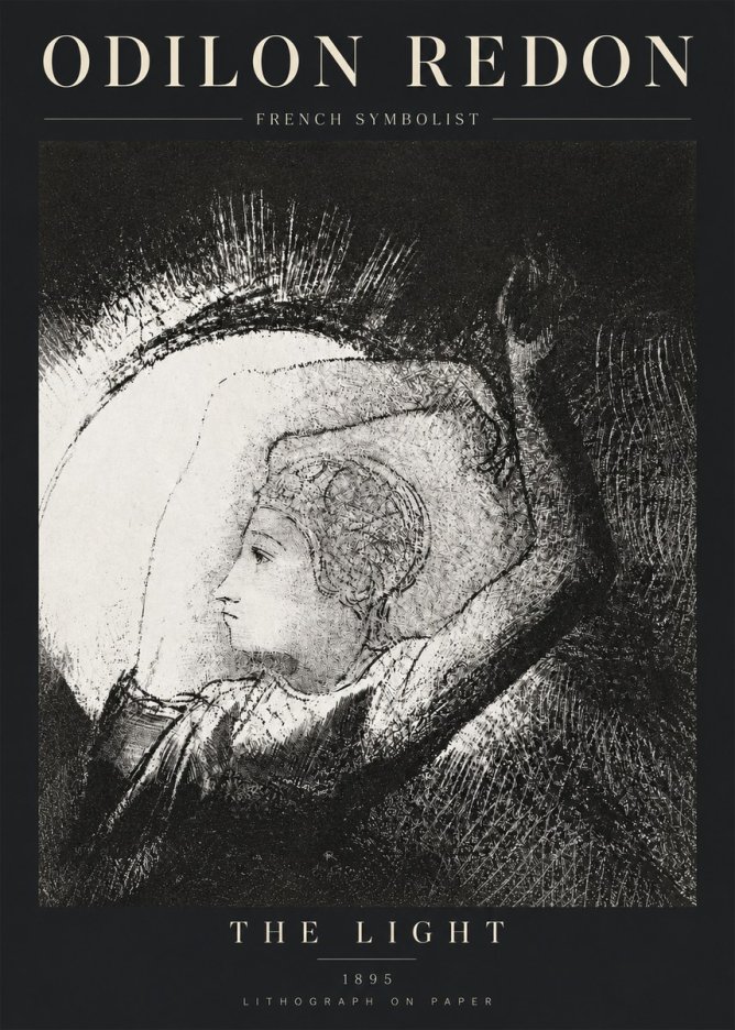 Odilon Redon The Light No3 - Poster