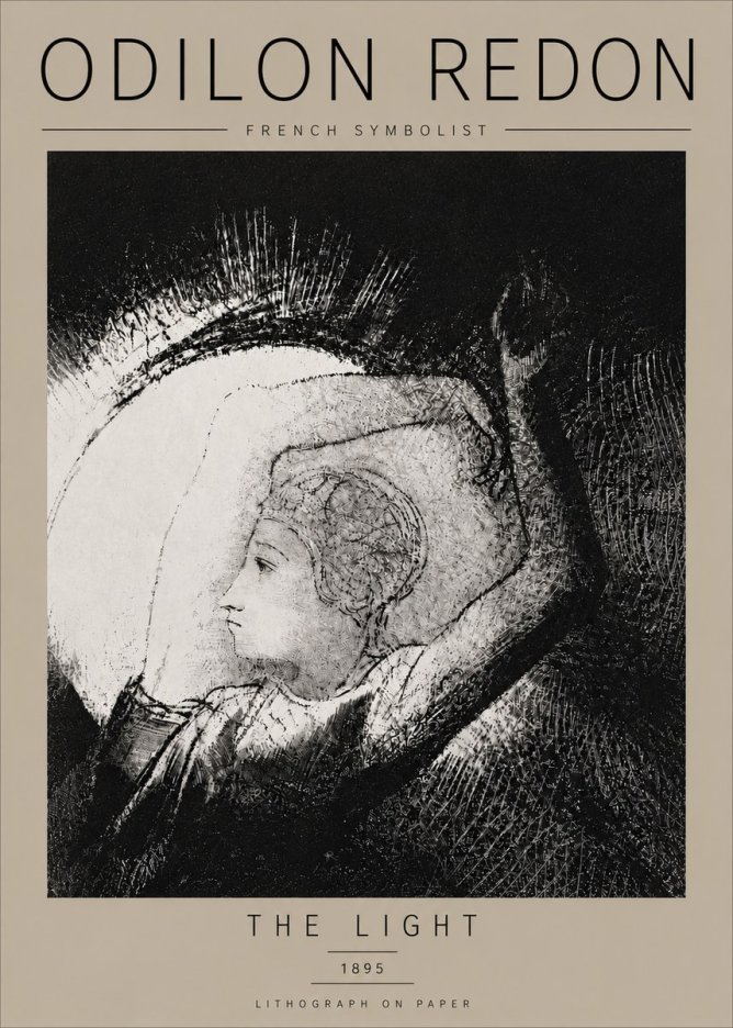 Odilon Redon The Light No6 - Poster