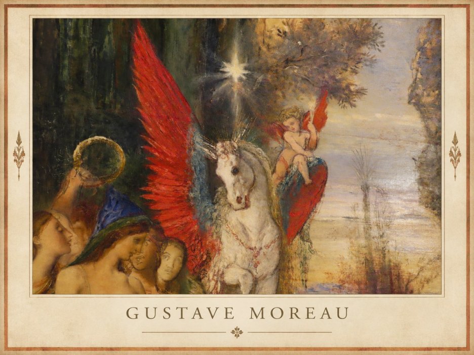 Gustave Moreau Pegasus No1 - Poster