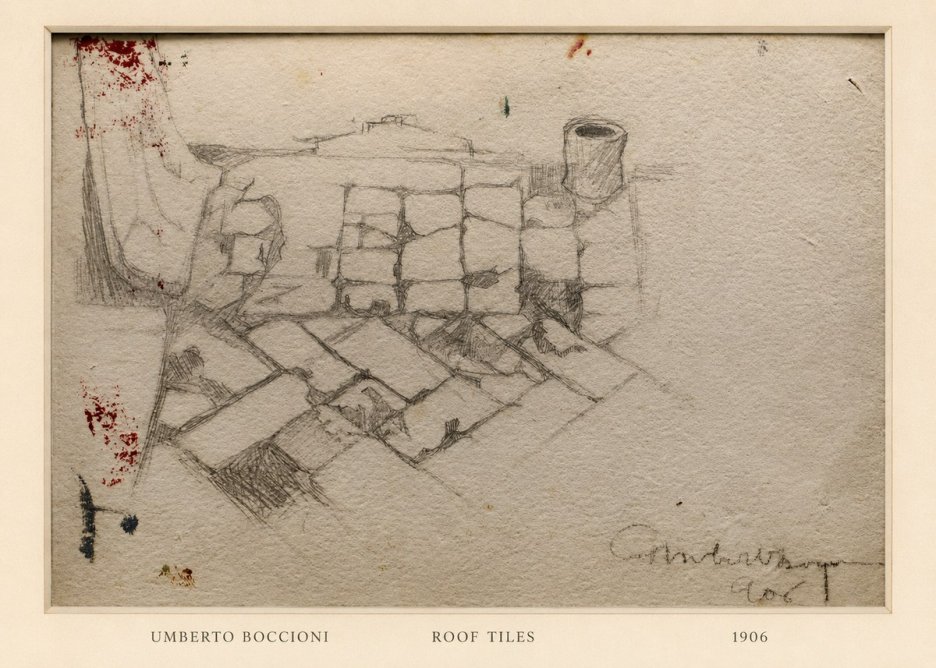 Umberto Boccioni Roof Tiles No6 - Poster