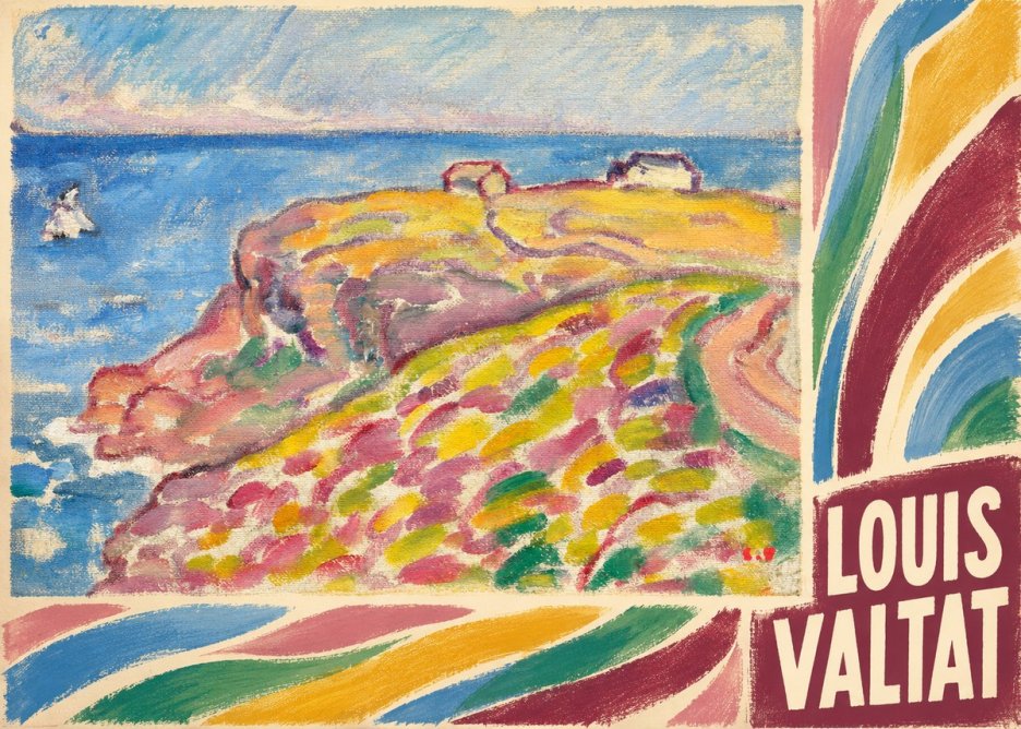 Louis Valtat Coastal Landscape with Bather No6 - Poster