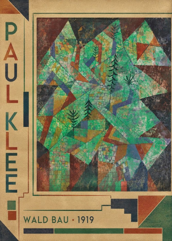 Paul Klee Wald Bau No2 - Poster