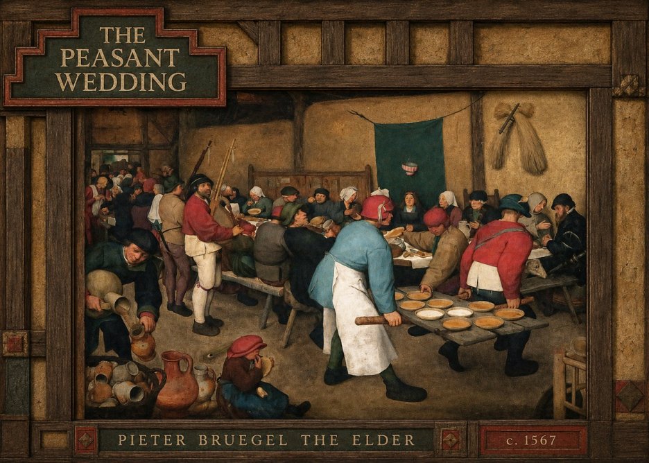 Pieter Bruegel The Peasant Wedding III No4 - Poster