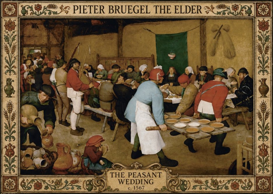 Pieter Bruegel The Peasant Wedding IV No5 - Poster