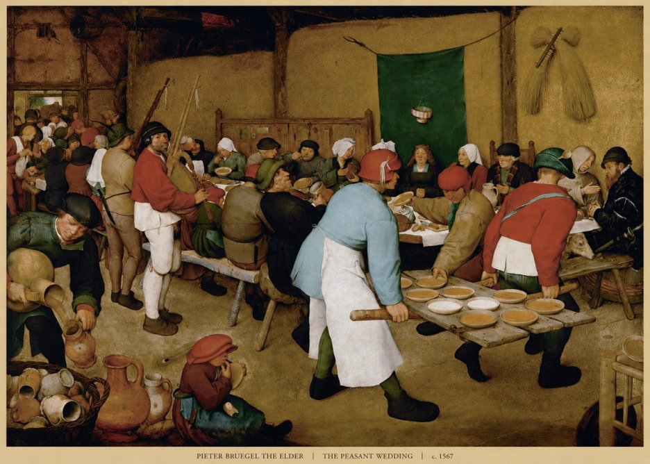 Pieter Bruegel The Peasant Wedding IV No6 - Poster