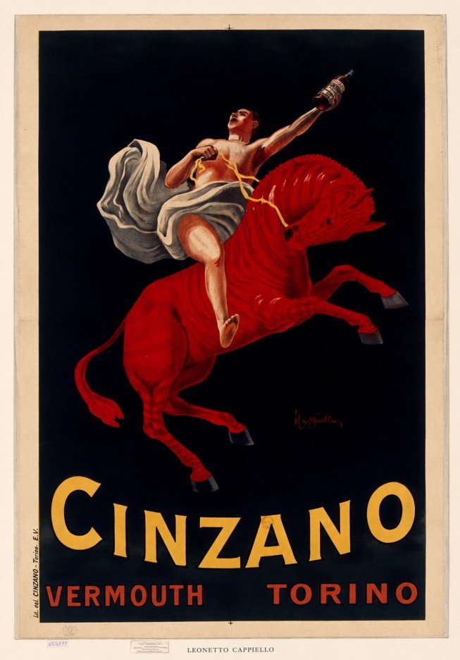 Leonetto Cappiello Cinzano Vermouth No6 - Poster