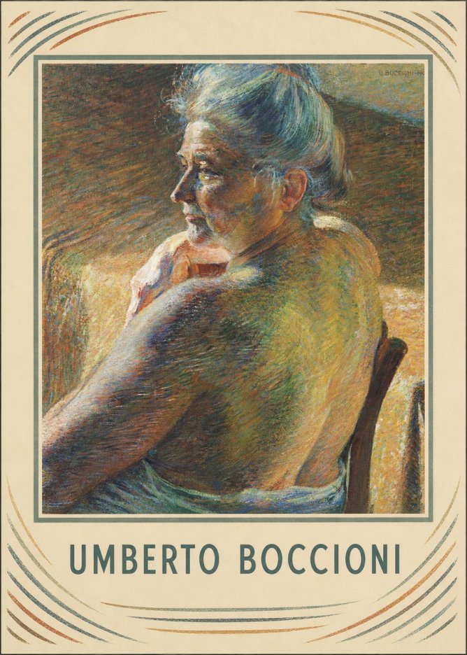 Umberto Boccioni Portrait of My Mother No1 - Poster