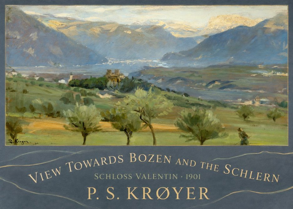 P.S. Krøyer View Towards Bozen and the Schlern No3 - Poster